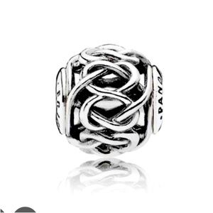 Pandora Essence Friendship Silver Intricate Knot Charm